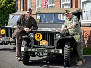 Martin Tromans and Graham Large, who brought along their vintage American jeeps