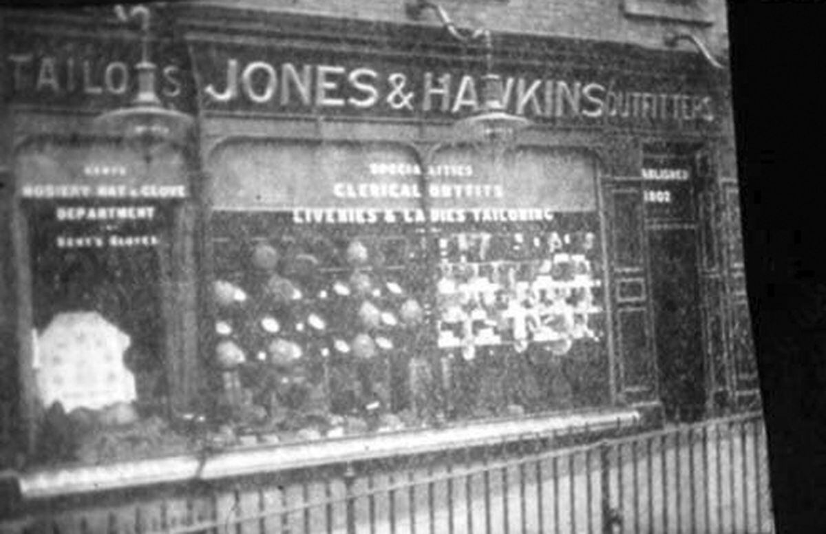 A rare view of Jones & Hawkins, which was at 2 Waterloo Terrace in Bridgnorth.