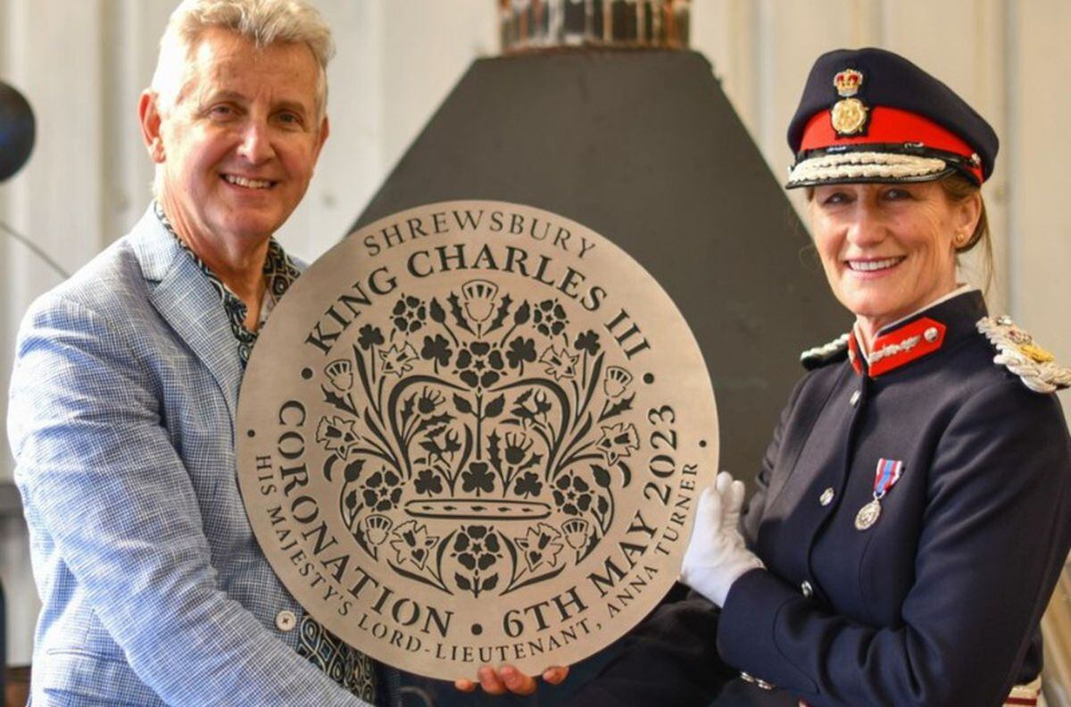 Lord Lieutenant of Shropshire, Anna Turner visited the centre to see the first one being inscribed