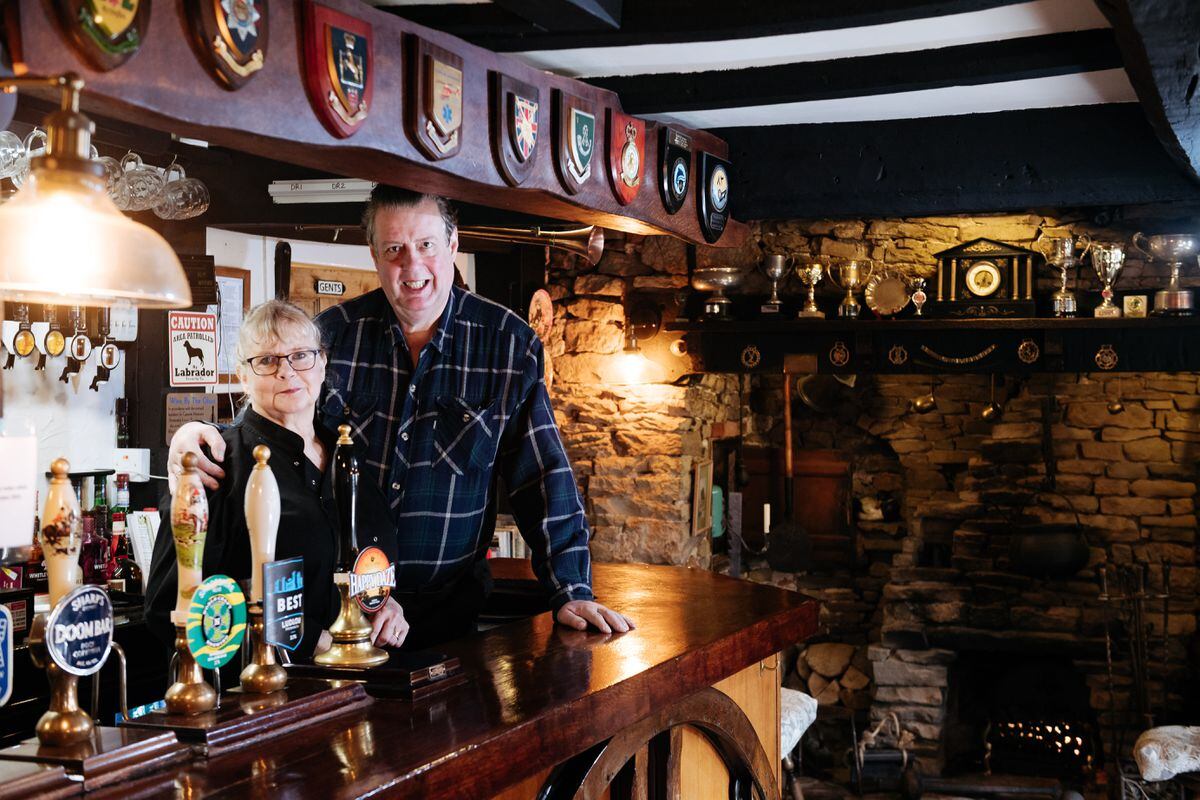 Love your Local Feature - The Royal Oak Pub, Church Stretton. In Picture: Landlords Eira Oldham and Steve Oldham.