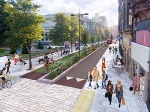 An artist's impression of what Lichfield Street will look like