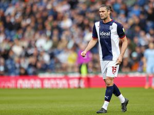 Andy Carroll of West Bromwich Albion looks on during the Sky Bet Championship match between West Bromwich Albion and Coventry City at The Hawthorns on April 23, 2022 in West Bromwich, England. (Photo by Malcolm Couzens - WBA/West Bromwich Albion FC via Getty Images).