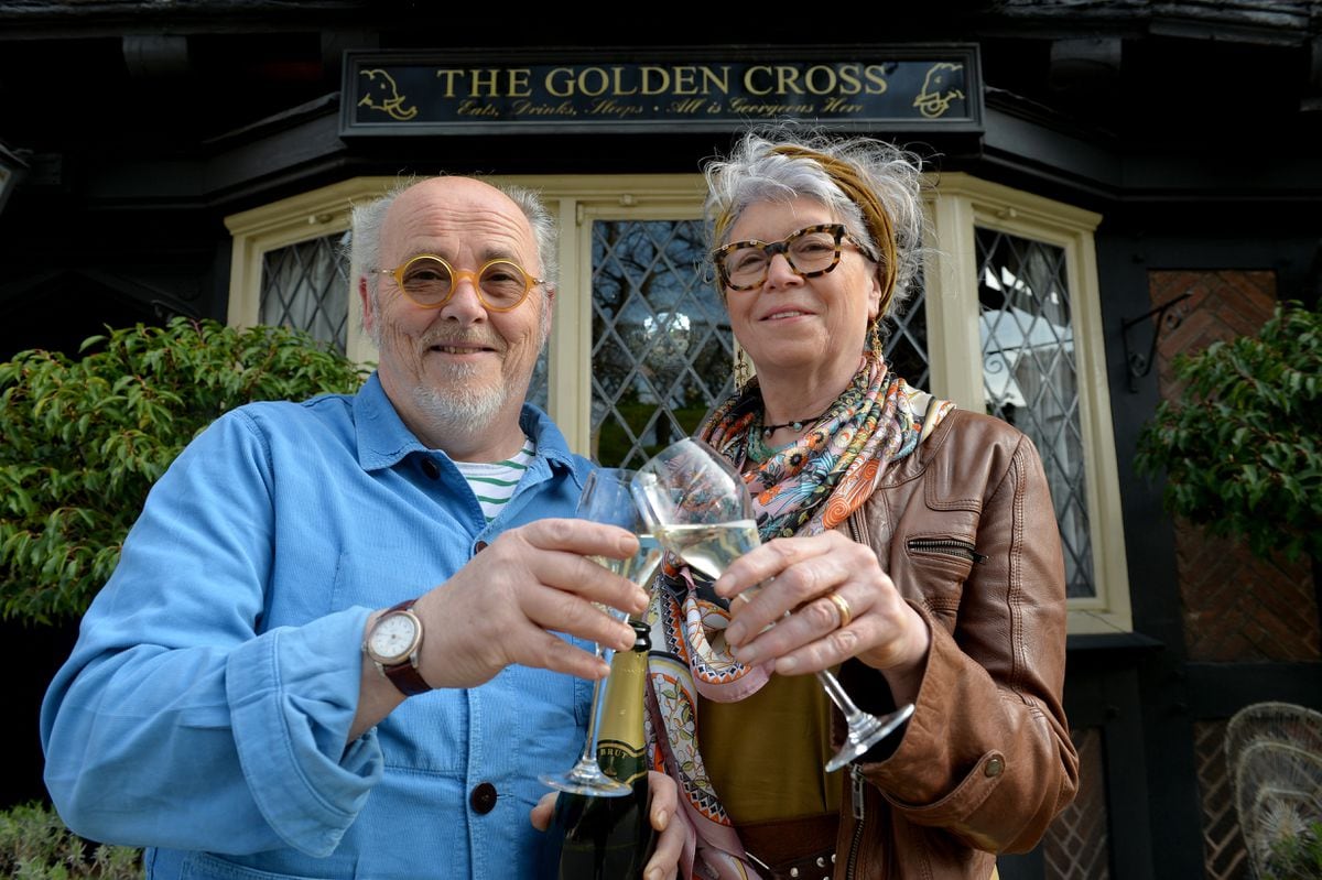 Gareth and Theresa Reece's first day at the Golden Cross was in November 2003