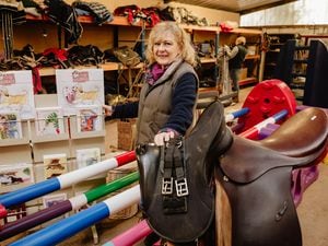 Hopton Rehab and Homing has opened a new shop at Millwood Farm in Little Hereford selling second hand tack and many other items which are not just horse related. In Picture: Tracy Cooper - one of the Founding Trustees.