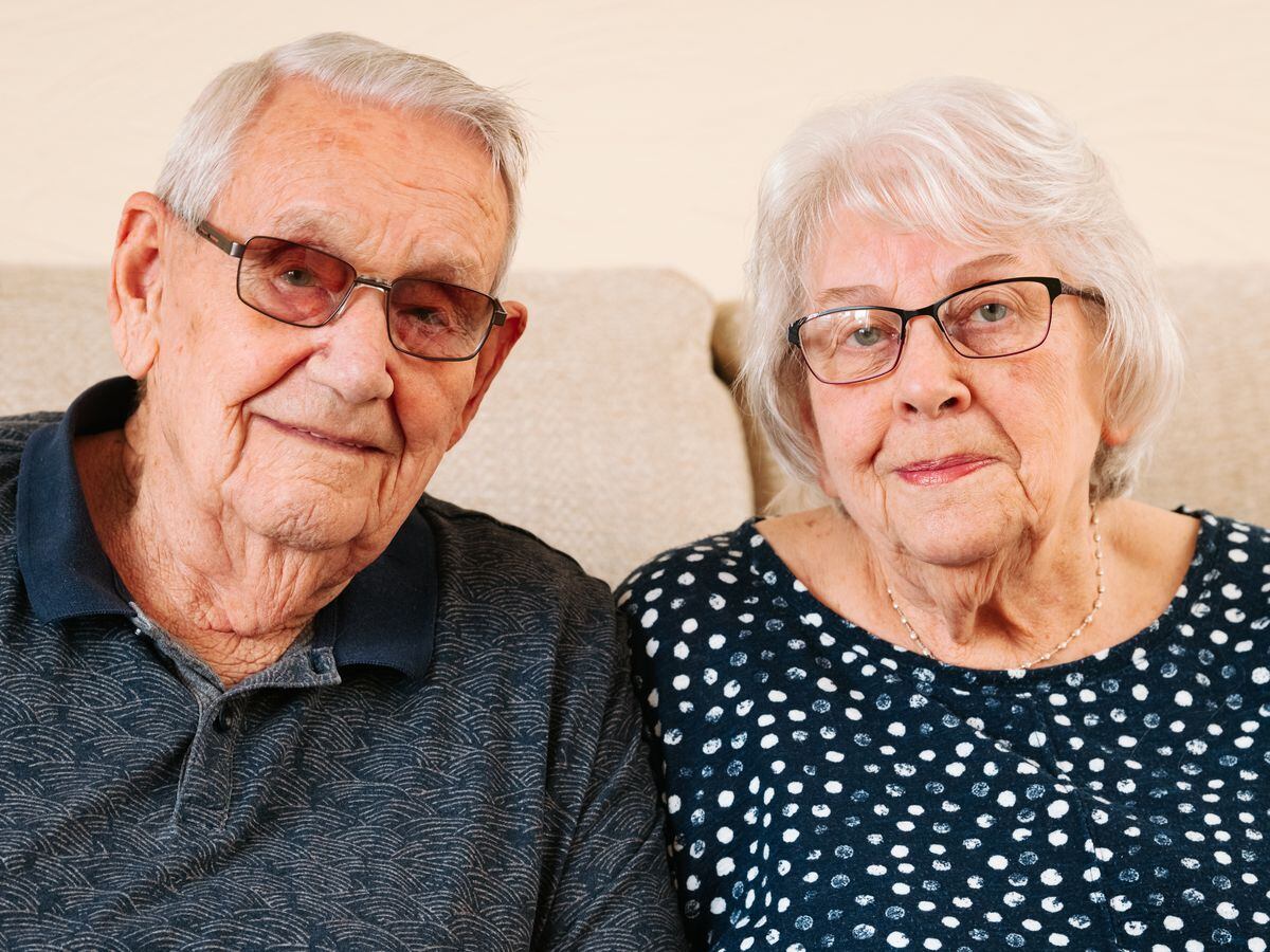 Dennis and Pearl Lewin from Shrewsbury who will be celebrating their 65th wedding anniversary.