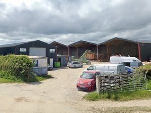 The Gaer farm, Golfa, where retrospective plans to change the use of buildings to house log cabin construction business and adjoining sawmill have been rejected.