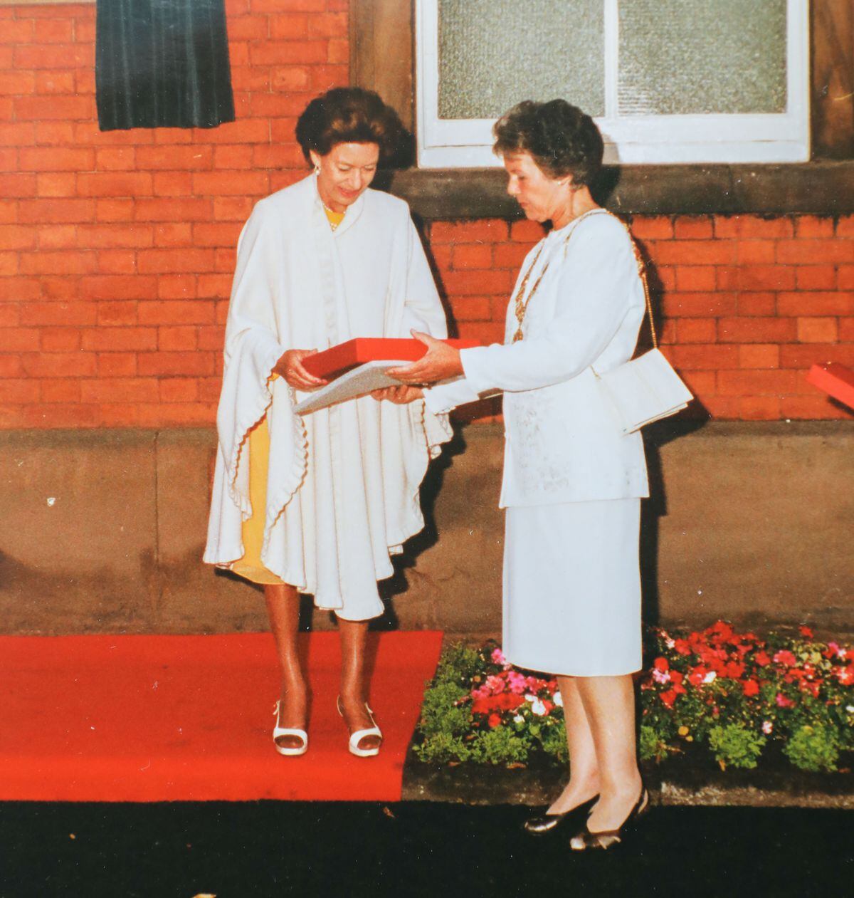 Jenny with Princess Margaret in Tatton 1992