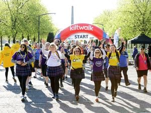 The Kiltwalk Mighty Stride group sets off