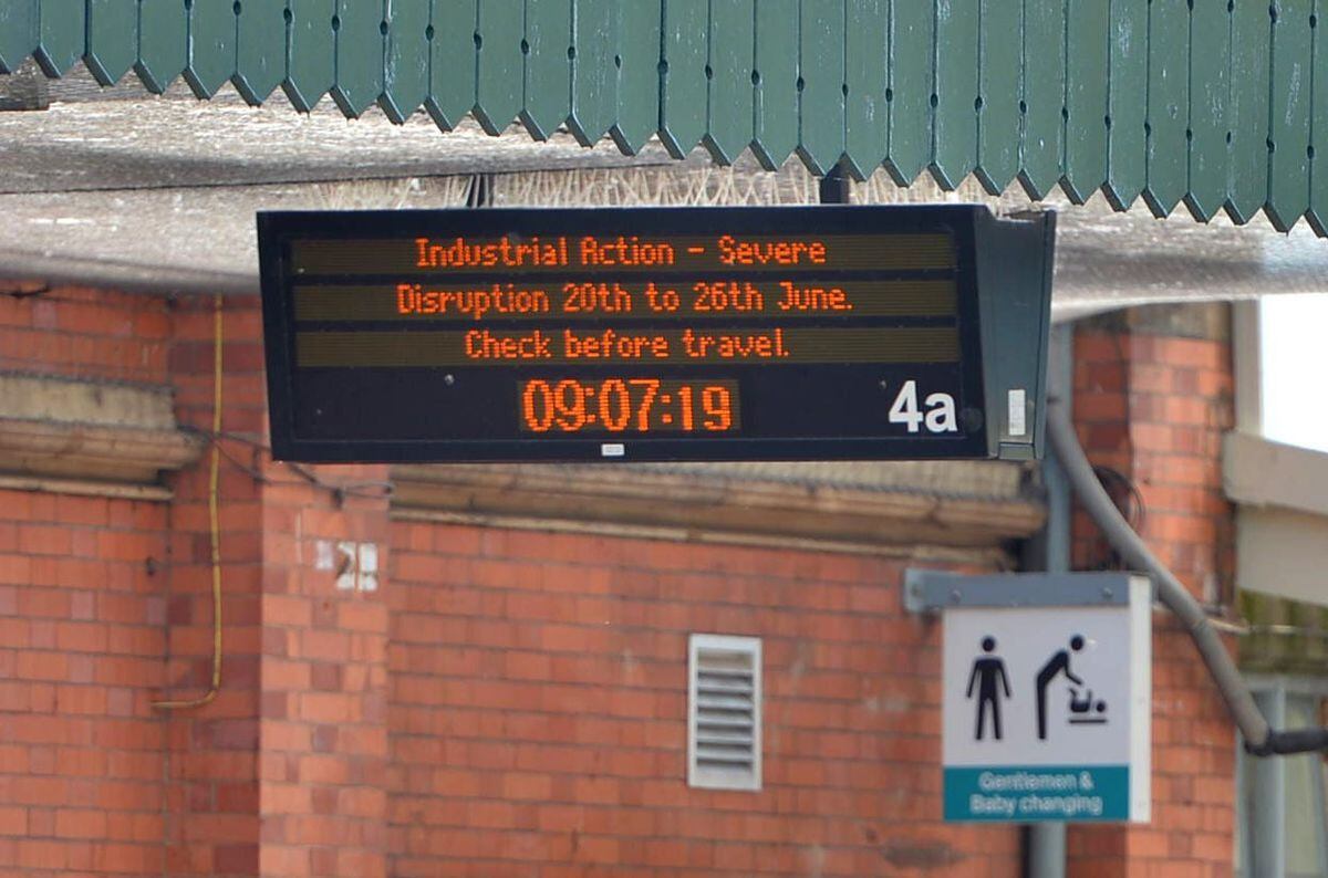 Message at Shrewsbury Railway Station 