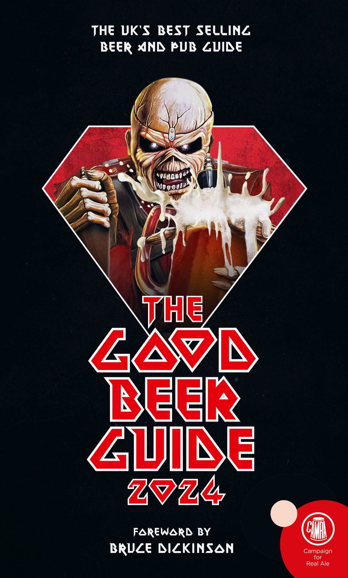 The 2024 Good Beer Guide cover inspired Bruce Dickinson of Iron Maiden who wrote the introduction,