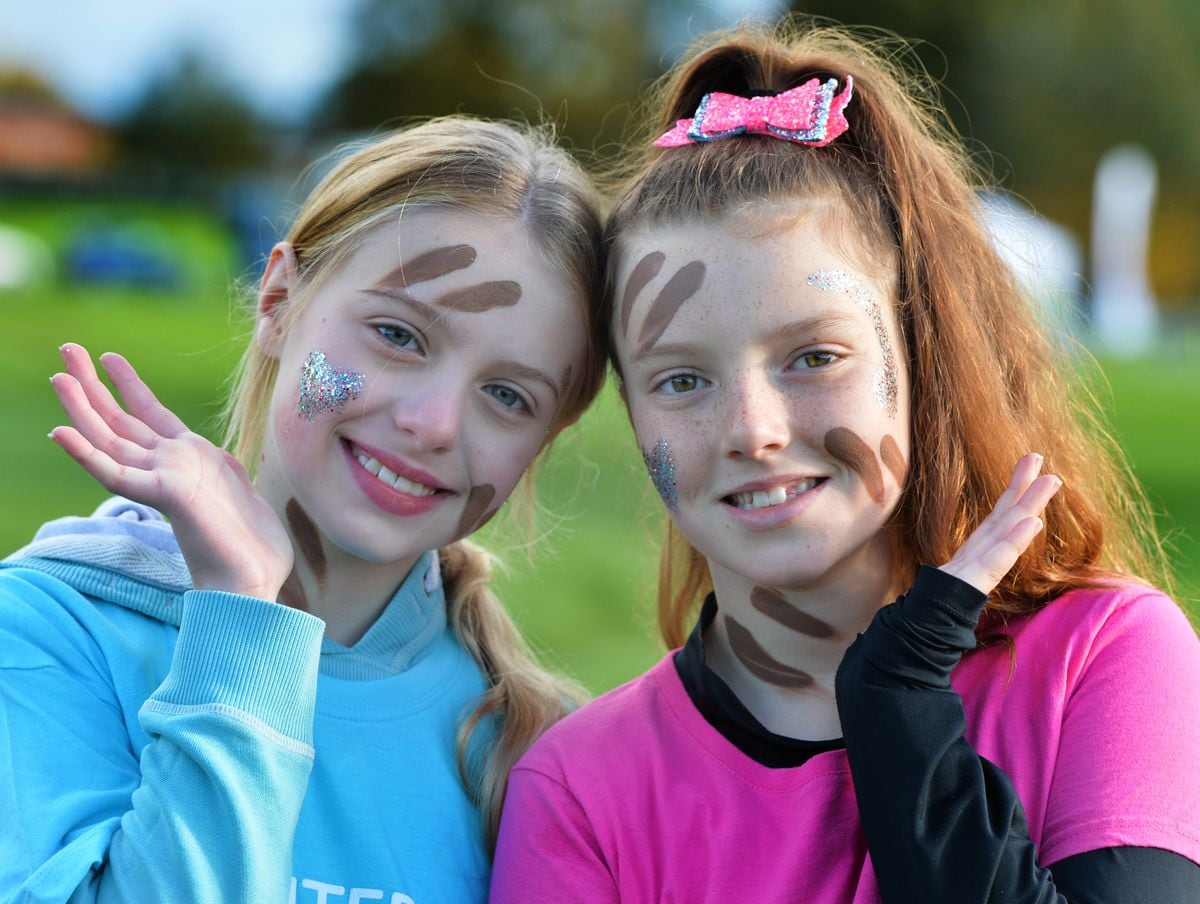 From left, Bella Roberts, aged 10, of Blyhill, and Alice Quine, aged 10, of Marston