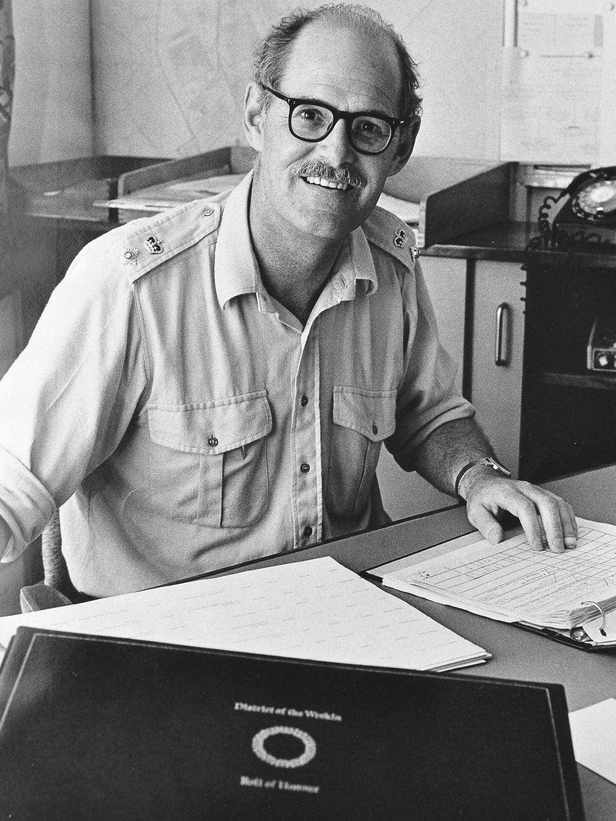 Lt Col Boxall in September 1977.