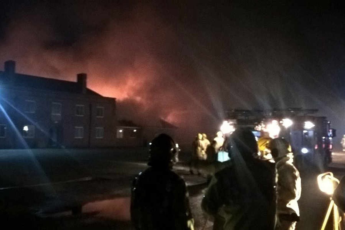 Fire crews at the scene, Photo: @SFRS_NGriffiths