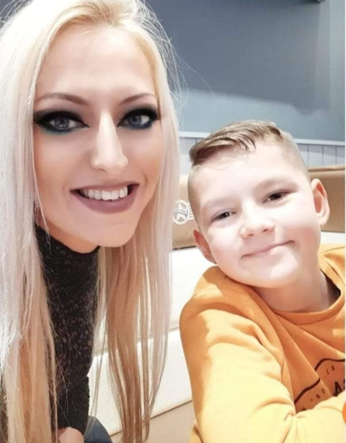 Clair Chetwood with son Dean, 11
