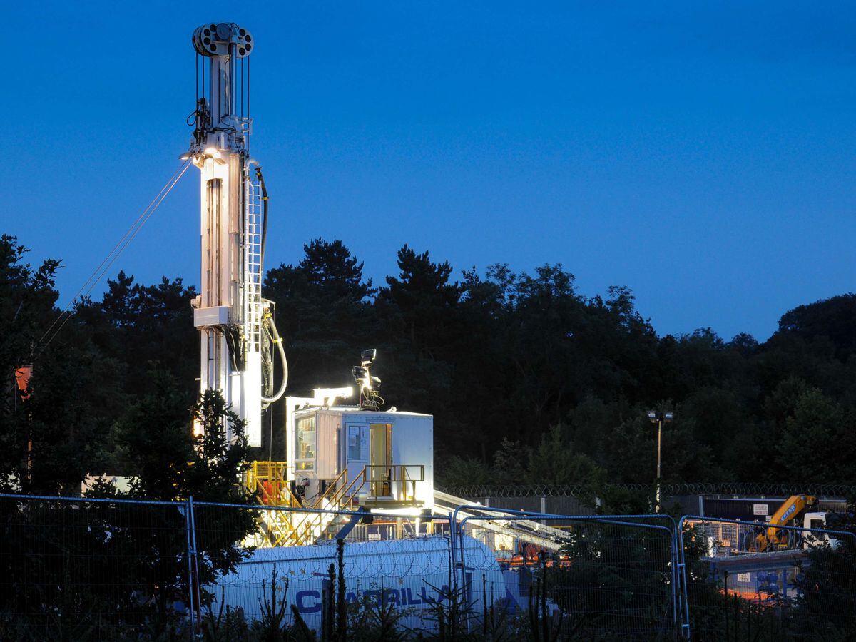 A fracking test site in Sussex