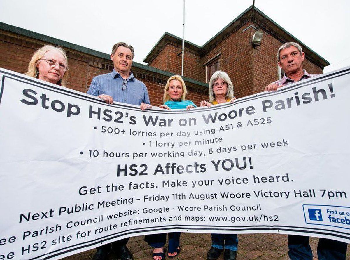 Villagers in Woore have campaigned hard against HS2 construction traffic