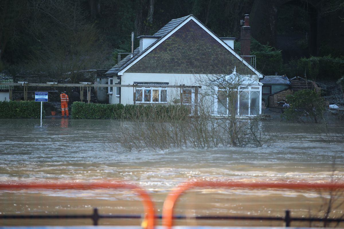 Flooding in Ironbridge. Nick Potts/PA Wire. 