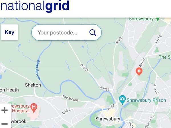 A power cut was reported in Shrewsbury. Picture: National Grid