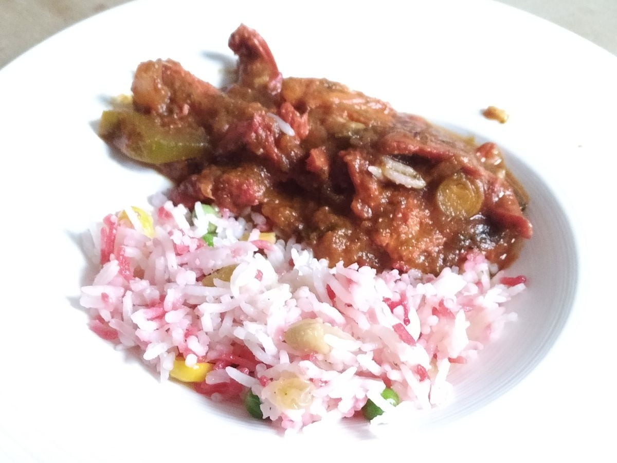 claypot chicken with basmati rice