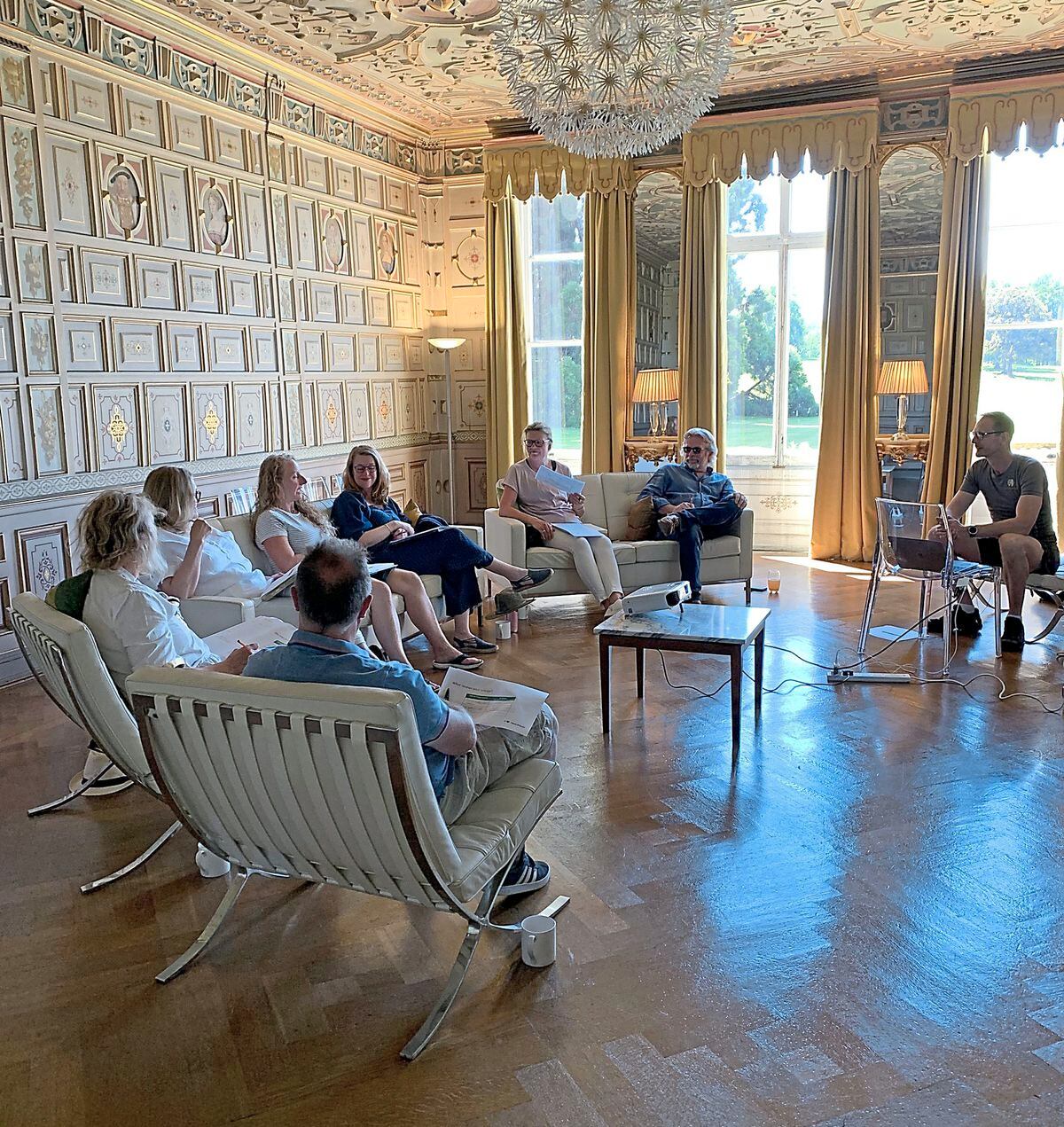A creative workshop at Henley Hall