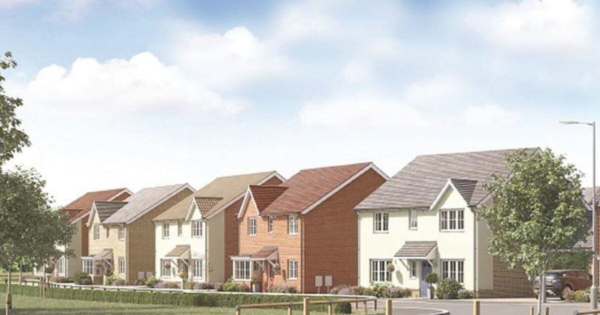 An artist's impression of the homes proposed for Kinver