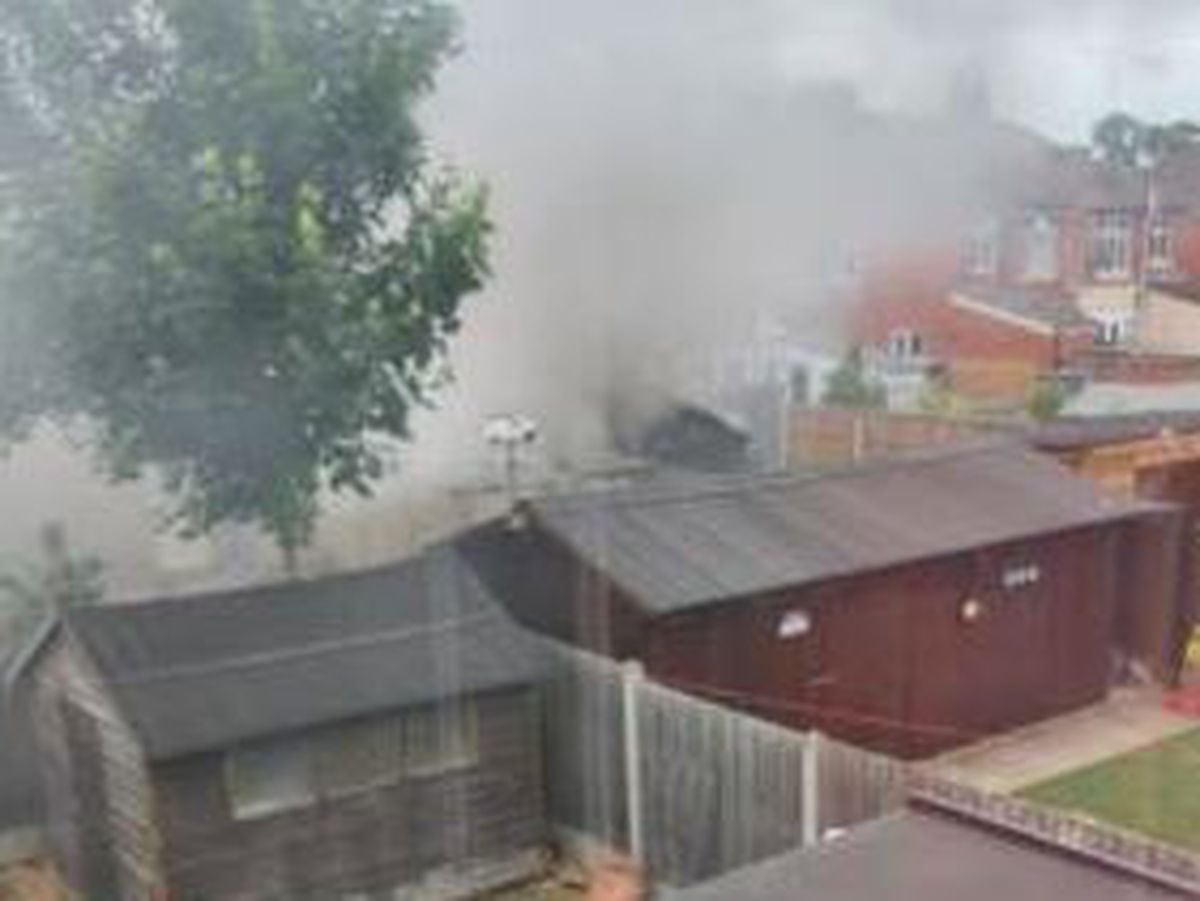 Firefighters dealt with a fire in Whitchurch Road, Shrewsbury