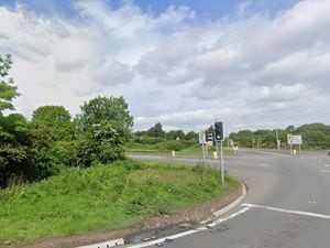 The Emstrey roundabout, with the land for the pole on the left. Picture: Google Maps