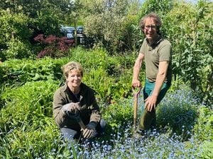 Severn Hospice gardeners Nicky and Joel have been getting the sites ready for the events.