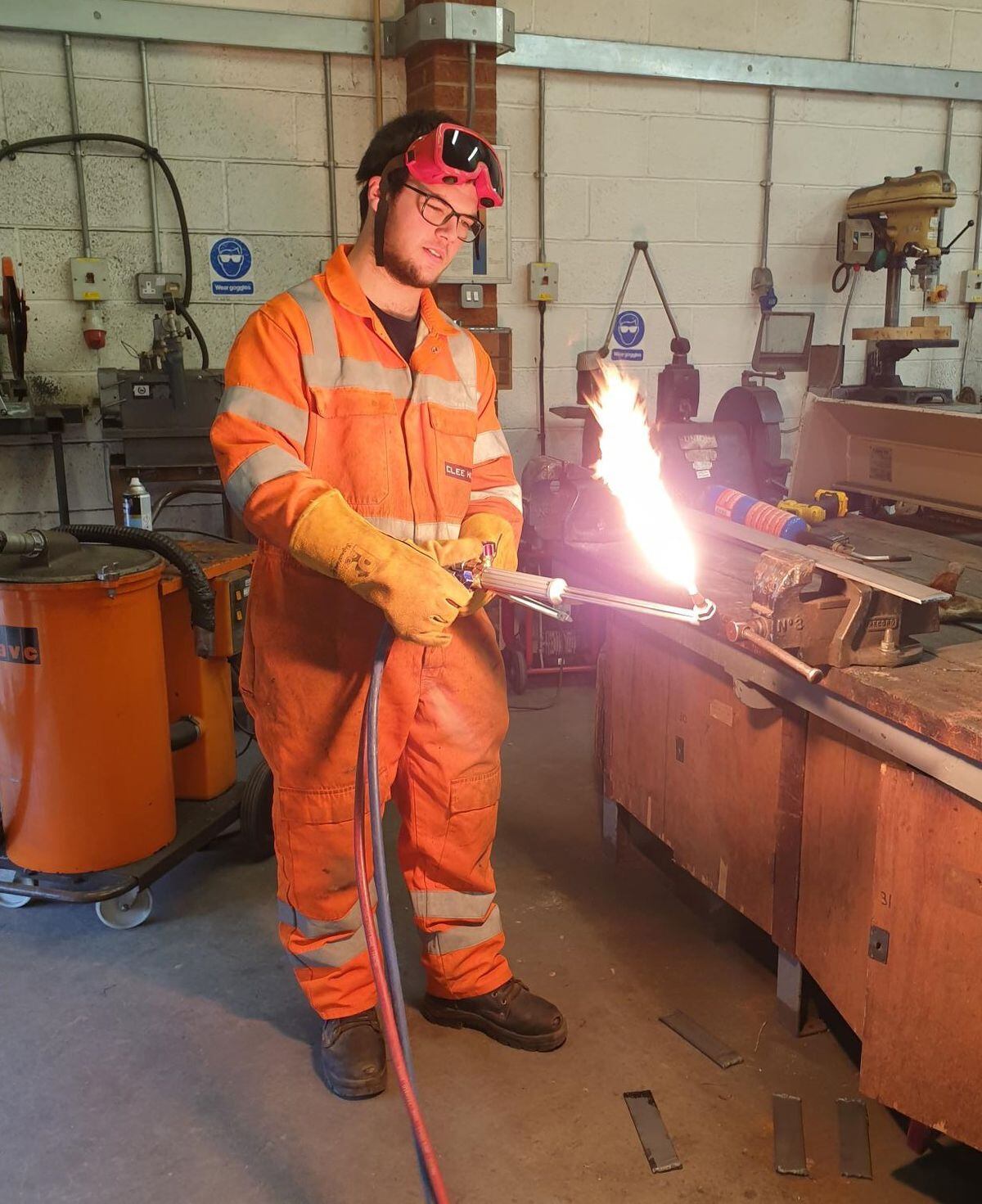 The Ladder for Shropshire supported Clee Hill Plant to recruit Dylan Hadwen as an apprentice plant engineer in August 2021