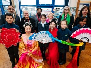 Members of the Chinese Arts and Culture Centre visited Meadows Primary School and Nursery in Ketley