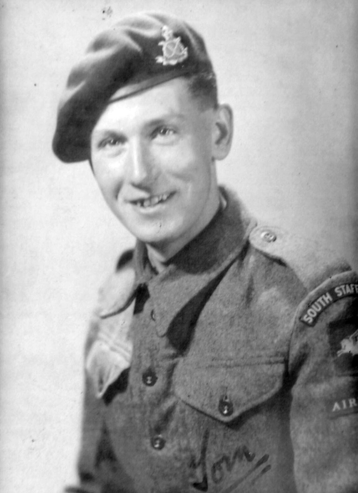Tom Brewin with the South Staffordshire 2nd Battalion in 1943.
