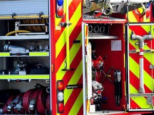 Fire crews tackle blazing motorbike in Telford
