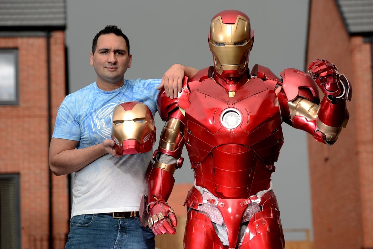 Adam Willoughby has 3D-printed an Iron Man suit. Wearing it is Jay Hinks