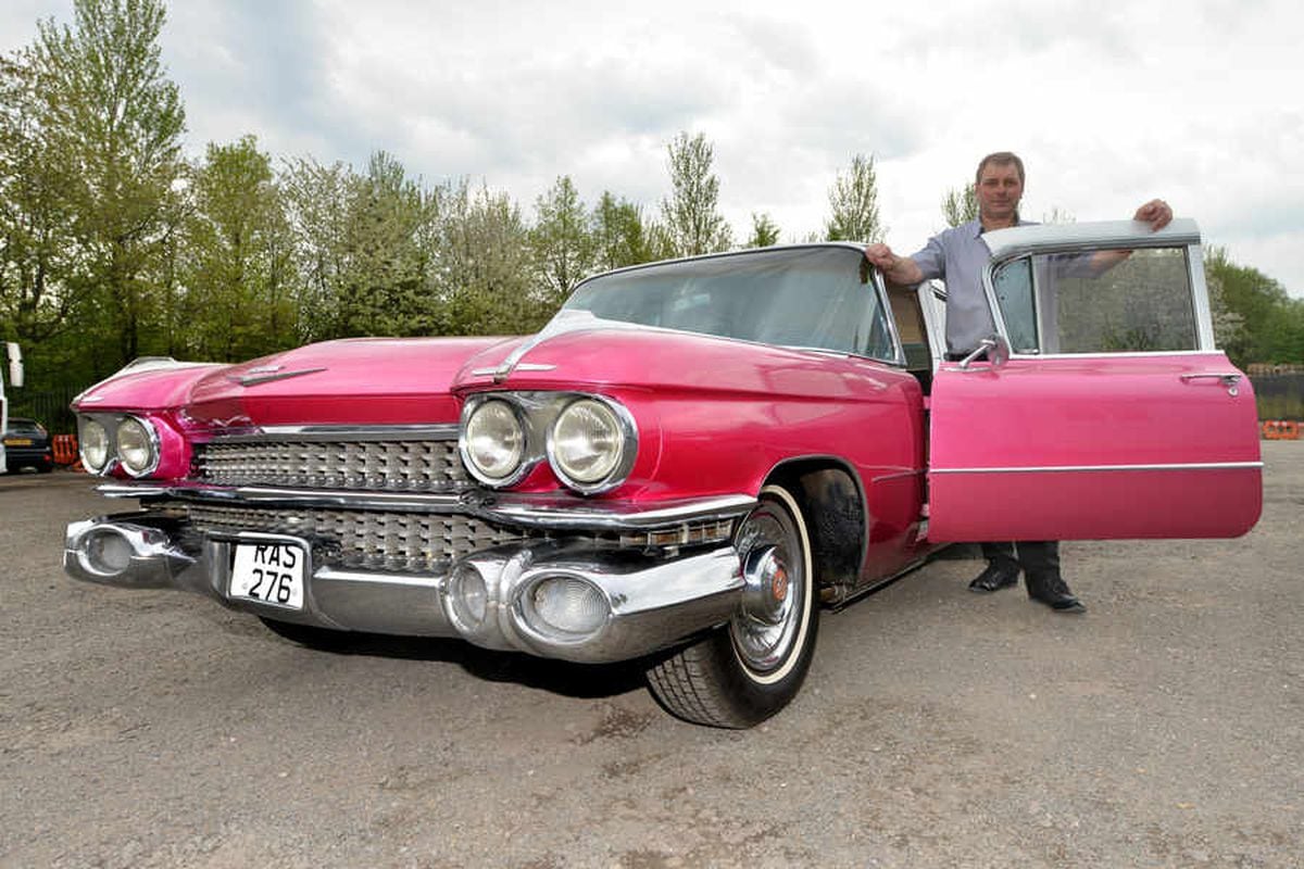 In the pink: Rare Cadillac hits the streets of Shropshire