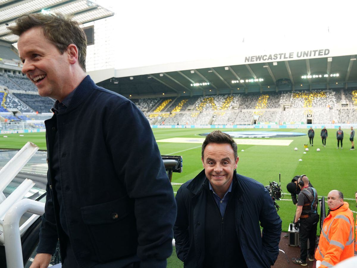 Ant and Dec were ready for Newcastle's Champions League return