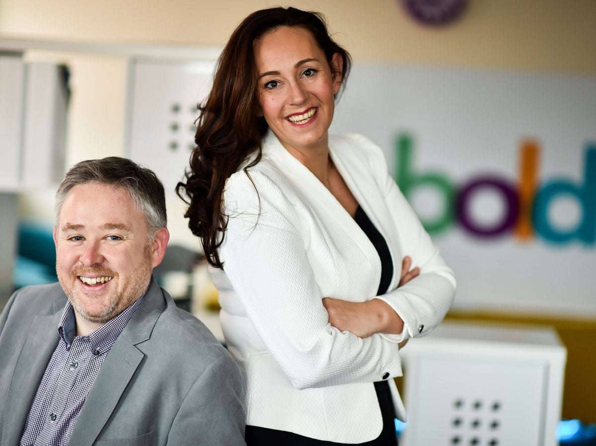 Mark Waugh and Amy Bould, founders of Be Bold Media  