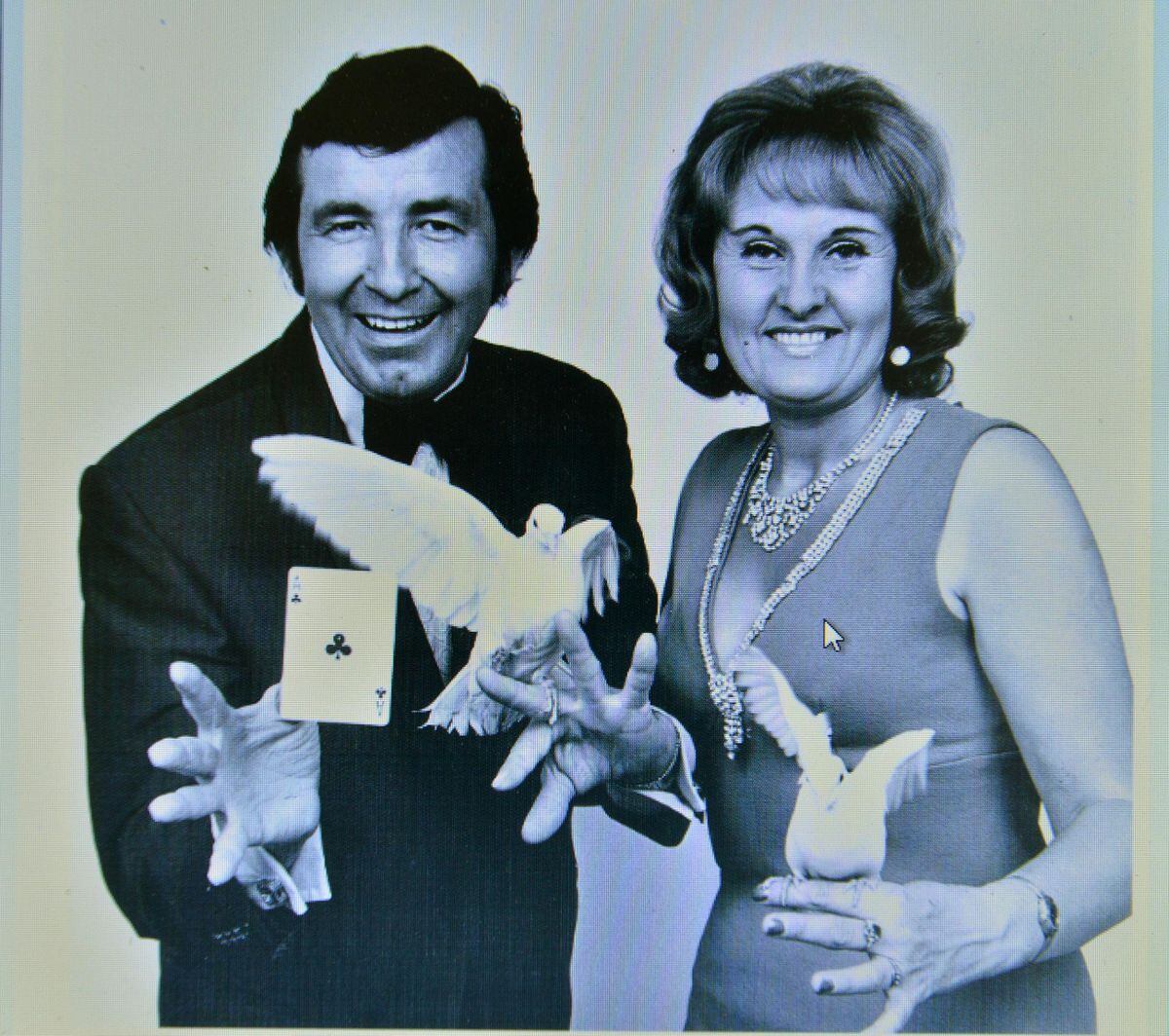 Geoff with his wife Molly Rushworth in 1975
