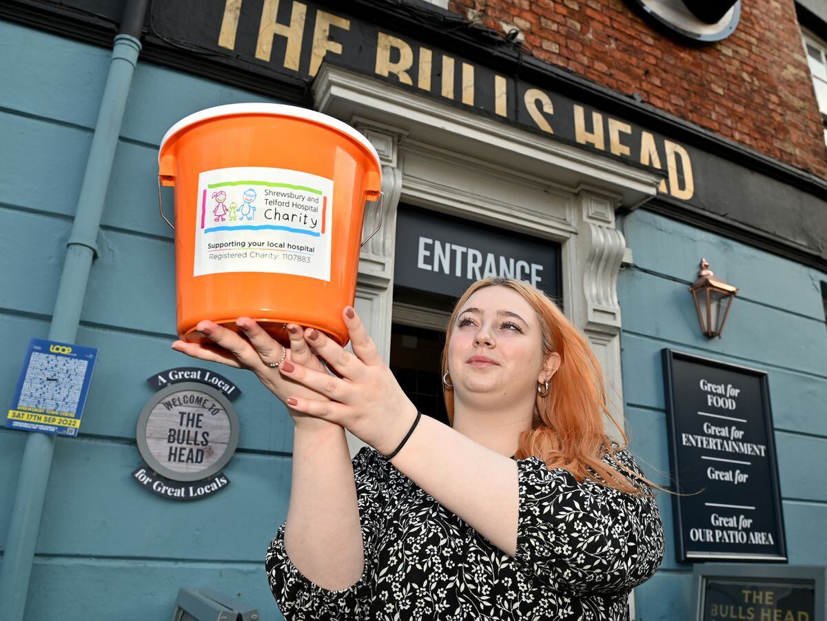 Manager Ellie Cassidy from The Bulls Head, Shrewsbury, who was taking part in Loopfest, to raise money for Shrewsbury and Telford Hospital Trust (SaTH)