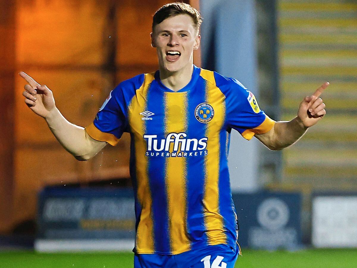 Rob Street scored his fourth goal for Shrewsbury Town on Tuesday – but has offered a real outlet up front (AMA)
