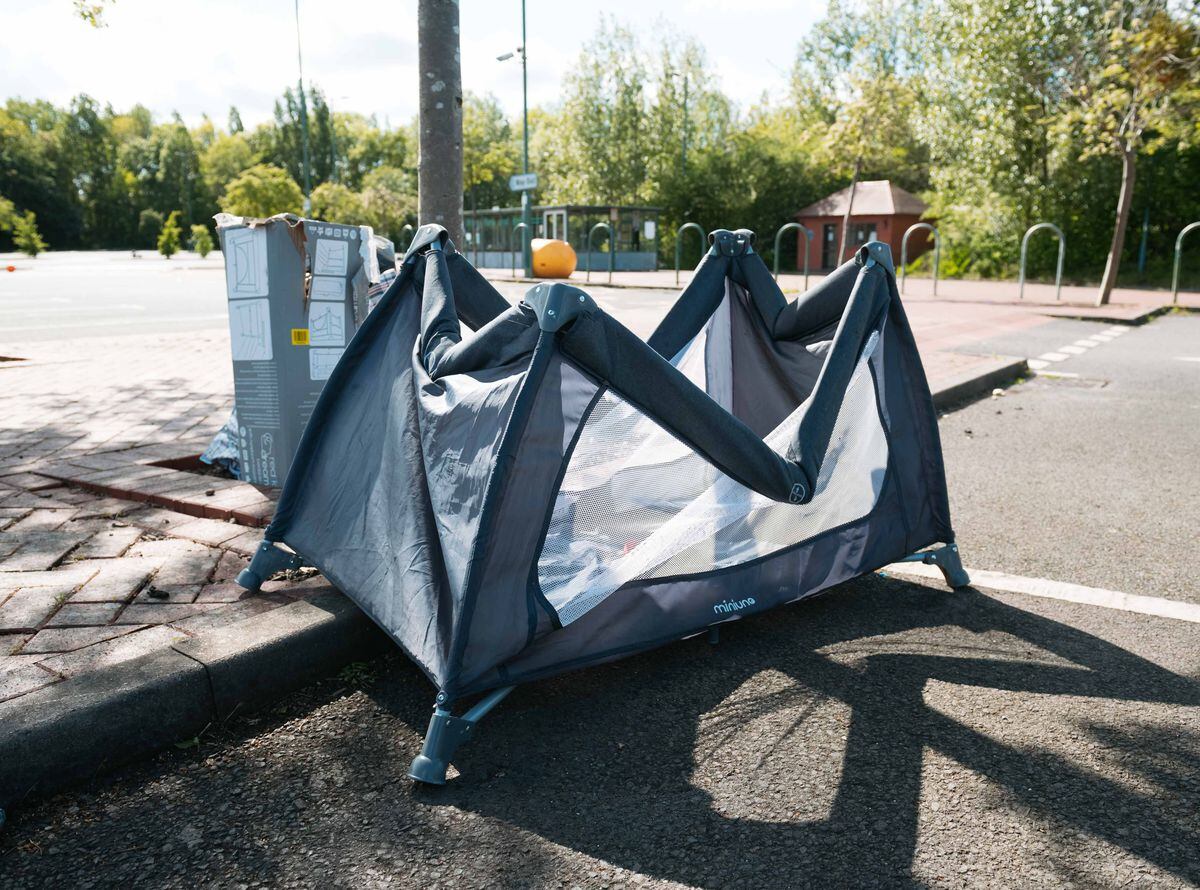 File picture of the mess left behind from travellers at the site of Shrewsbury Park and Ride in Meole Brace, Shrewsbury