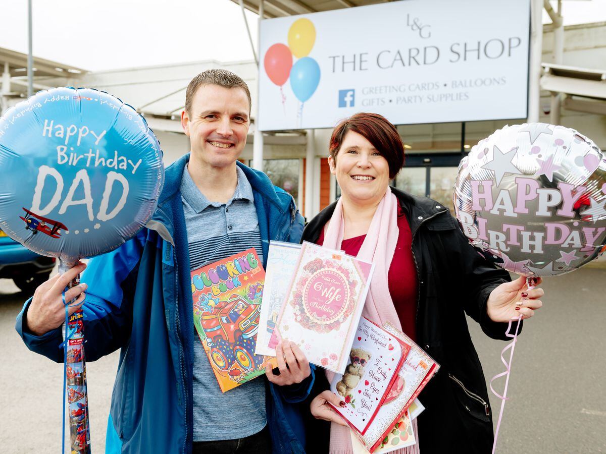 A new card shop has opened in Telford called L&G The Card Shop. It has taken over the former Carphone Warehouse unit on Telford Forge Retail Park. Pictured are owners and partners Grant Wilson and Lisa Pessall