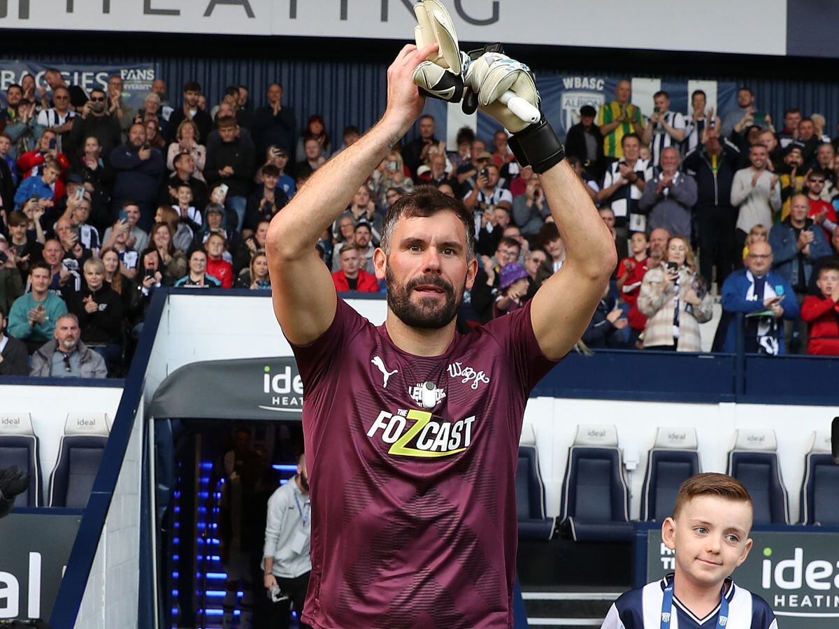 Ben Foster receives a warm welcome from The Hawthorns crowd ahead of the charity match last September (Photo by Adam Fradgley/West Bromwich Albion FC via Getty Images).