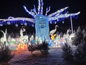 The tree man is among the spectacular sights at the Lantern Festival