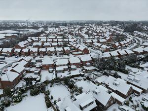 Shrewsbury under snow, photographed by Ross Jones of SY View