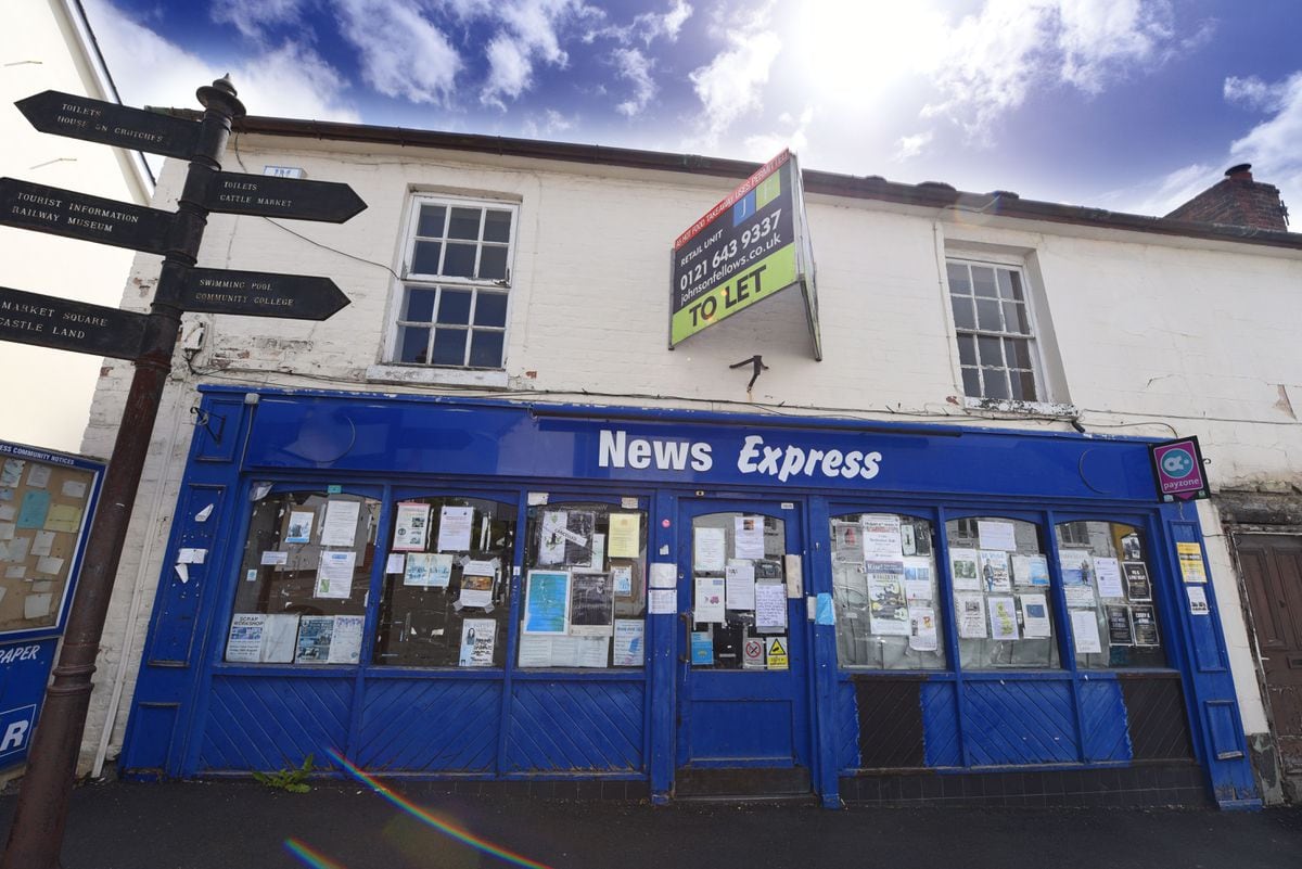 The newsagents in Church Street, Bishops Castle