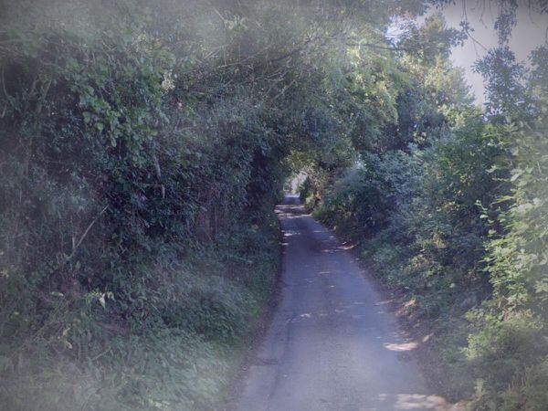 A road between Acton Burnell and Cardington, not unlike one where you might find the Devil's Causeway