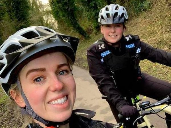 The post, shared on Facebook, showed two female Sargeants out on patrol. Photo: Telford & Wrekin Cops