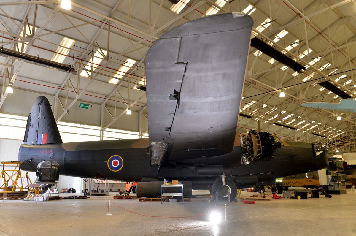 The massive Wellington bomber