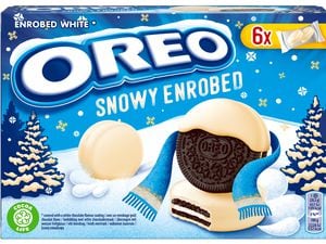 OREO snow enrobed biscuits 