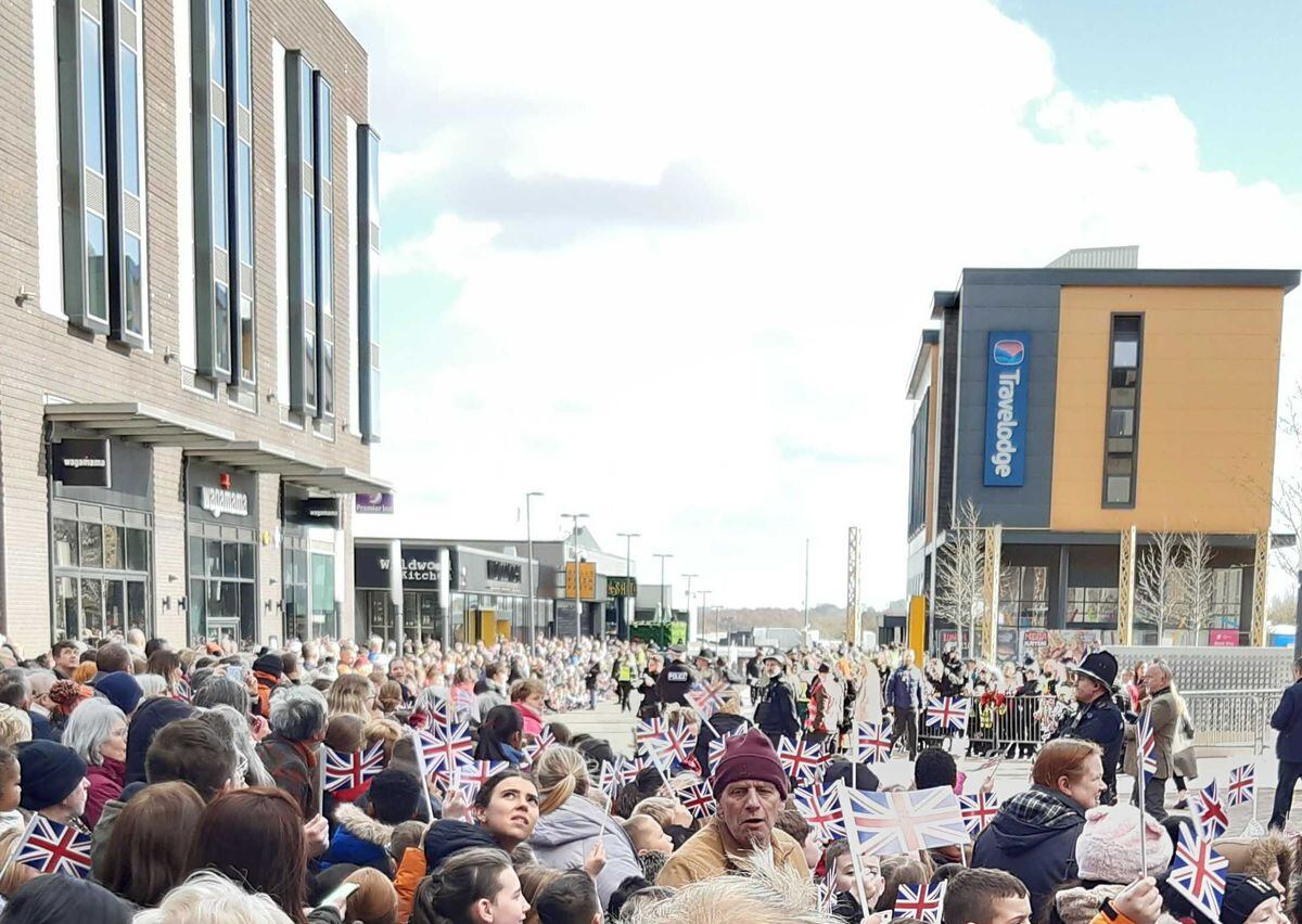 Crowds gathered in Southwater